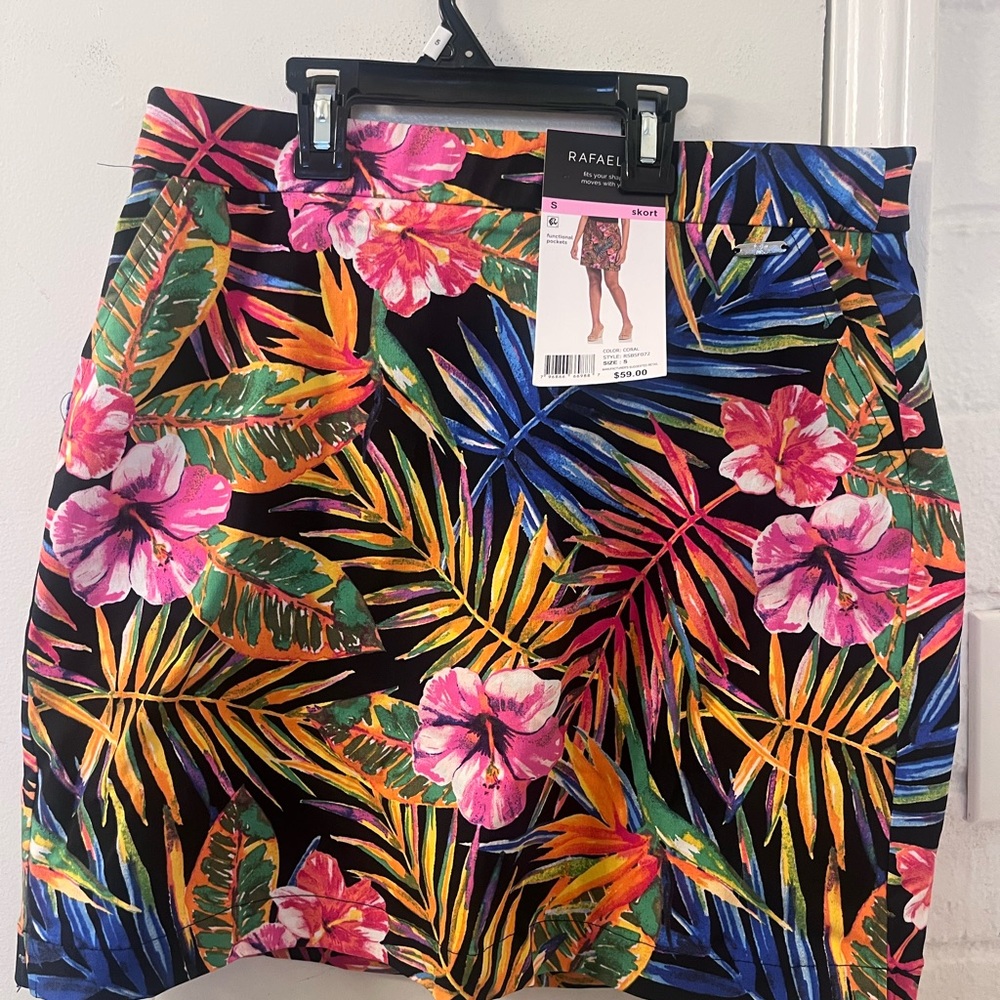 Rafaella Multicolor Tropical Skirt